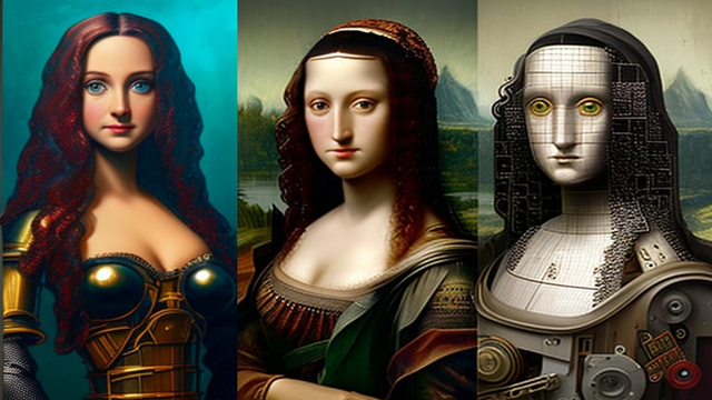 Lukisan Monalisa dengan dengan teknologi AI. Dokumentasi Pribadi.