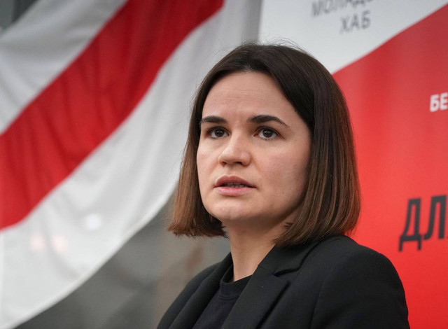 Sviatlana Tsikhanouskaya.  Foto: AFP