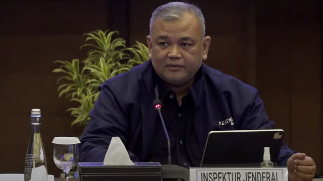 Irjen Kemenkeu Awan Nurmawan Nuh dalam jumpa pers kasus Rafael Alun dkk di Jakarta, Rabu (8/3/2023). Foto: YouTube/Kemenkeu