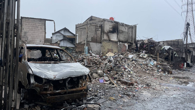 Rumah warga yang terdampak kebakaran Depo Pertamina Plumpang, Jakarta Utara. Foto: Muthia Firdaus/kumparan