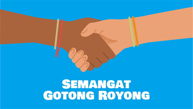 Semangat Gotong Royong. Foto : Nurwahidin Hakim