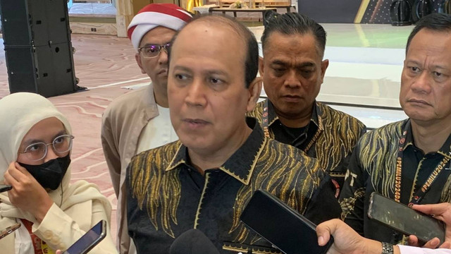 Kepala BNPT, Boy Rafli Amar di hotel St Regis, Jakarta, Senin (13/3/2023). Foto: Luthfi Humam/kumparan