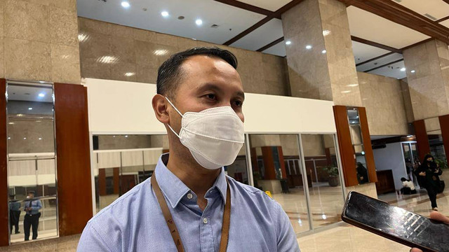 Juru Bicara PT Pertamina (Persero), Fadjar Djoko Santoso, di Gedung DPR, Selasa (14/3/2023). Foto: Fariza Rizky Ananda/kumparan