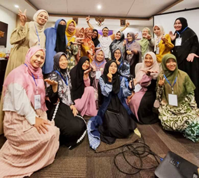 Anggota TDA Bengkulu foto bersama usai kegiatan TDA Camp. dok