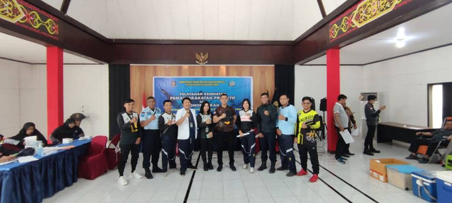 HBP Ke-59, Jajaran Lapas Narkotika Samarinda Gelar Donor Darah. Dok oleh Tim Humas LPN