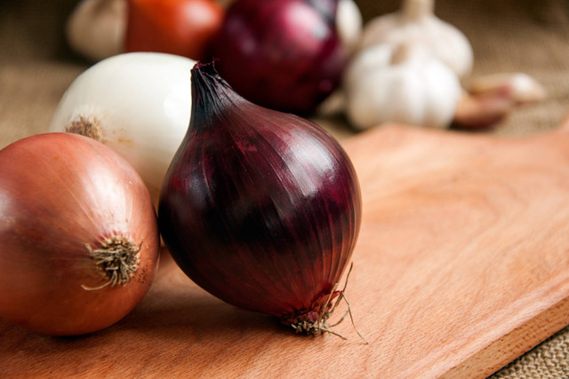 Ilustrasi bawang bombai. Foto: Volodymyr Plysiuk/Shutterstock