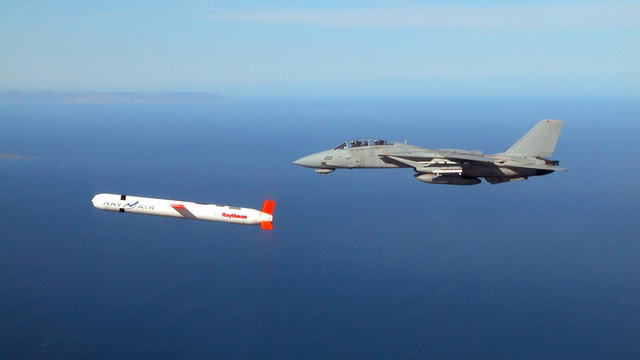 Ilustrasi rudal Tomahawk. Foto: US NAVY/AFP