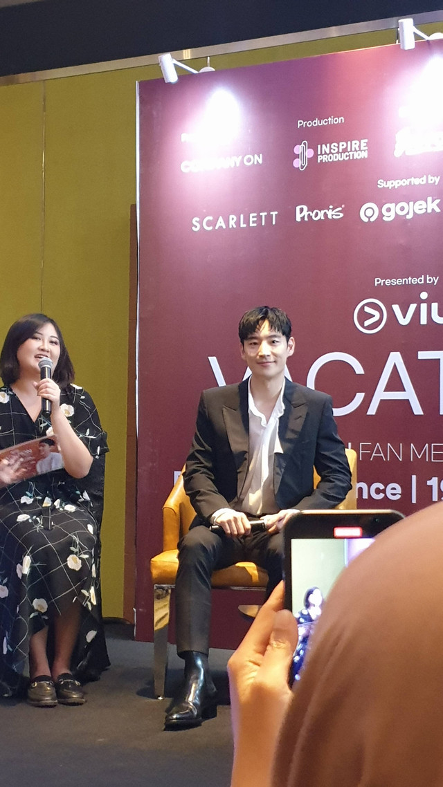 Fan meeting Lee Je Hoon di Hotel Pullman Jakarta Barat, Minggu (19/3/2023). Foto: DN. Mustika Sari/kumparan
