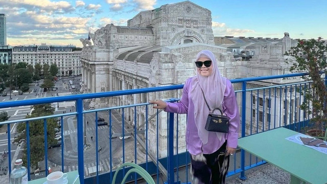 Tangkapan layar gaya hidup mewah istri Sekda Riau SF Hariyanto. Foto: Dok. Istimewa