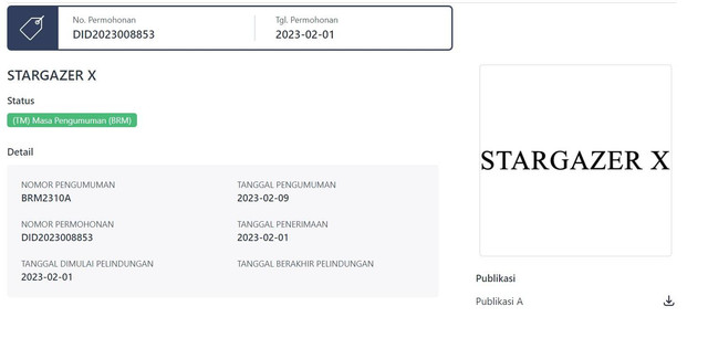 Calon produk baru yang diduga sebagai Hyundai Stargazer X atau Stargazer Cross di laman Pangkalan Data Kekayaan Intelektual RI.  Foto: Pangkalan Data Kekayaan Intelektual Kemenkumham