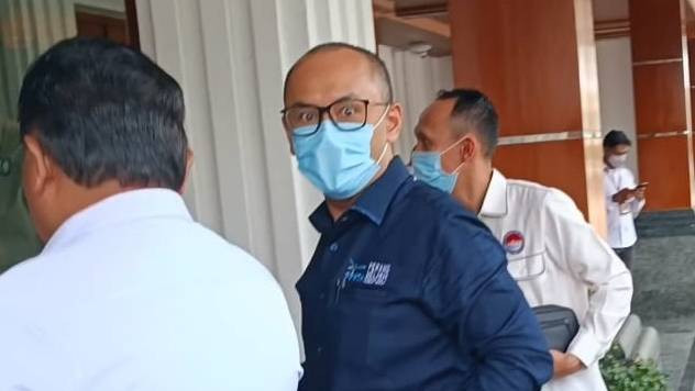 Kepala PPATK Ivan Yustiavandana tiba di kantor Kemenkopolhukam, Jakarta, Senin (20/3/2023).  Foto: Thomas Bosco/kumparan