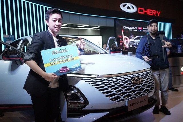 Chery Omoda 5 jadi mobil yang paling banyak dicoba selama gelaran Jakarta Auto Week (JAW) 2023. Foto: dok. Chery Sales Indonesia