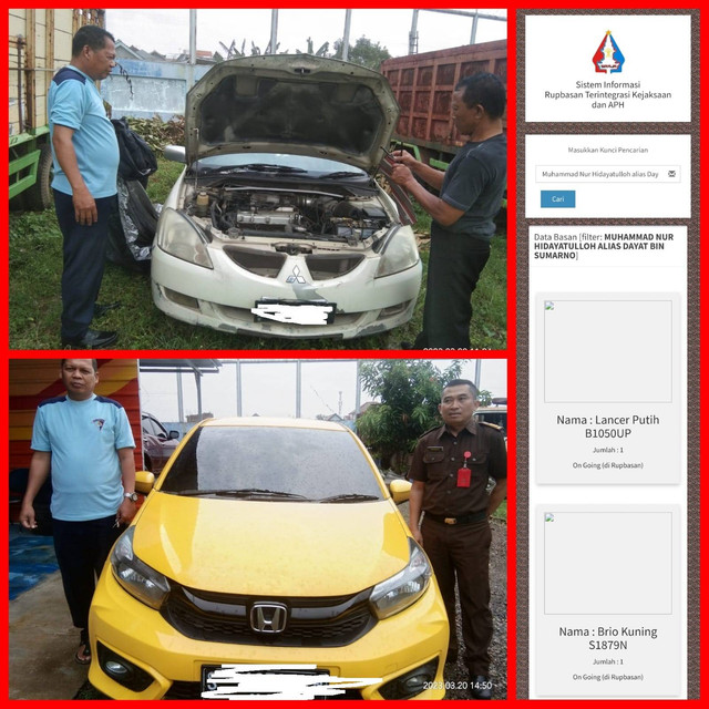 Rupbasan Mojokerto Terima Mobil Kasus Pembunuhan dari Kejaksaan Tegakkan Keadilan (Foto:HumasRupMoker)