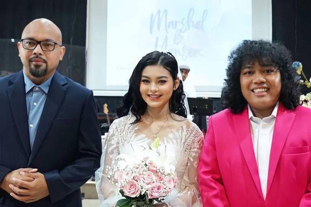 Momen pernikahan Marshel Widianto. Foto: Instagram/@marshel_widianto
