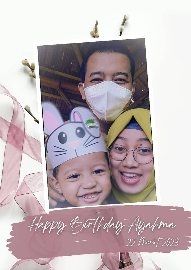 Ucapan Selamat Ulang tahun dari keluarga/Foto : Dokpri