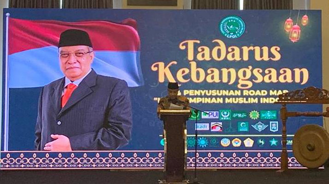 Eks Ketum PBNU Said Aqil Siradj di Tadarus Kebangsaan di Hotel Kuningan Jaksel. Foto: Paulina Herasmaranindar/kumparan