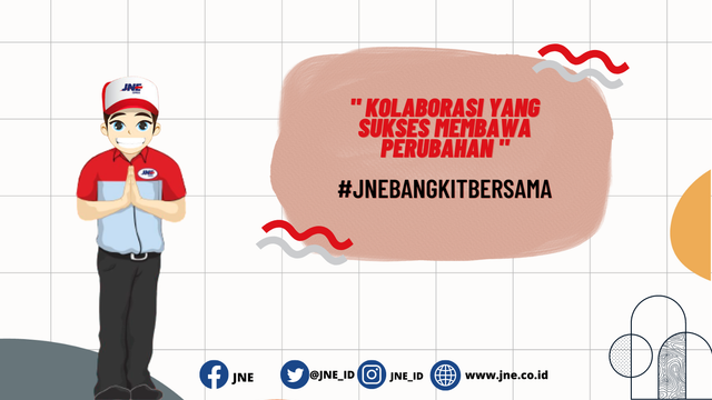 Dengan semangat #JNEBangkitBersama menjadi lebih kuat melalui kolaborasi di era Pasca-Pandemi