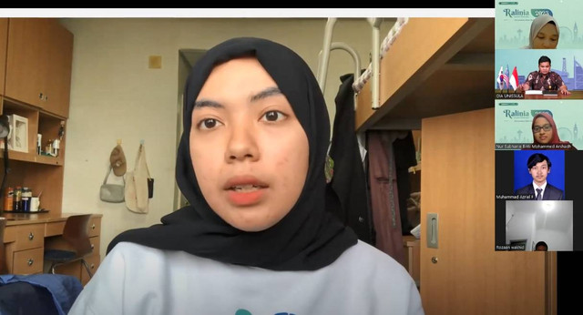 Hanna El-Gharib mahasiswa Unissula yang sedang menempuh program joint degree di Kyungdong University Korea Selatan