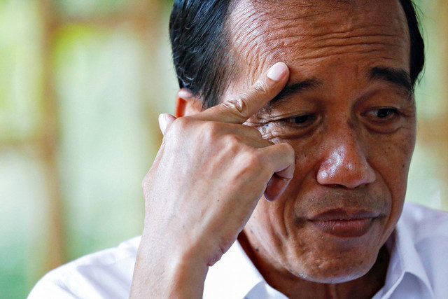 Presiden Indonesia Joko Widodo di Istana Kepresidenan di Jakarta, Indonesia, 1 Februari 2023.  Foto: Ajeng Dinar Ulfiana/Reuters