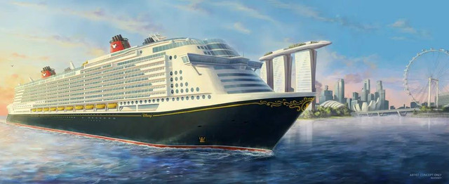 Disney Cruise Line akan hadir di Singapura. Foto: Dok: Disney Cruise Line