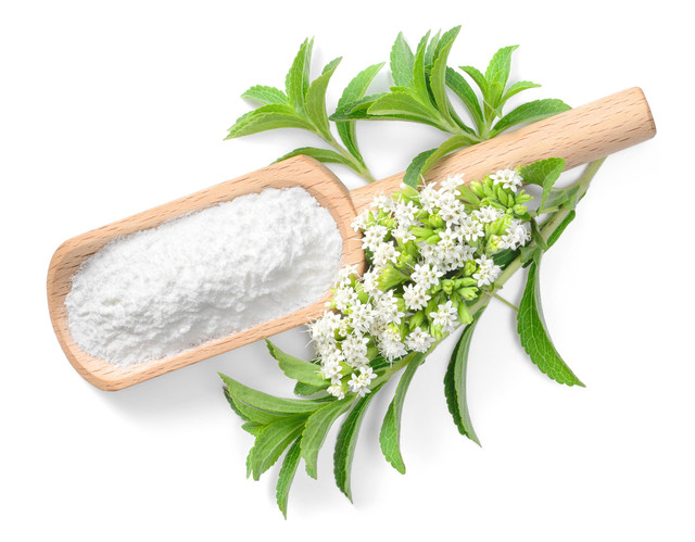 Ilustrasi gula stevia. Foto: AmyLv/shutterstock