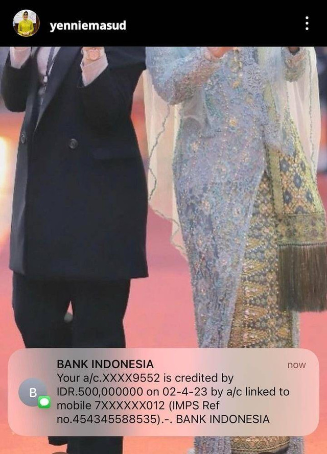 Akun Instagram istri Wali Kota Pontianak, Yennie Kamtono diretas oleh orang tak dikenal. Foto: Dok. Hi!Pontianak