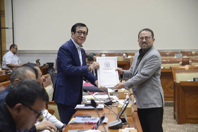 Menkumham-Komisi III DPR RI Percepat Penyelesaian RUU Narkotika