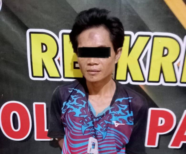 Duda bernama Nopi ditangkap karena memerkosa anak kandungnya sendiri di Empat Lawang. (ist)