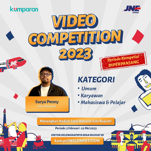 JNE menyelenggarakan video kompetisi yang terbuka untuk masyarakat umum, mahasiswa/pelajar, dan karyawan JNE. Foto: Dok. JNE