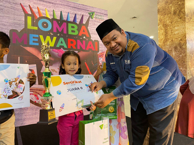 Guna menyemarakan bulan suci ramadan, Dompet Dhuafa Waspada mengelar kegiatan lomba mewarnai di Binjai Mall, Jumat (7/4).