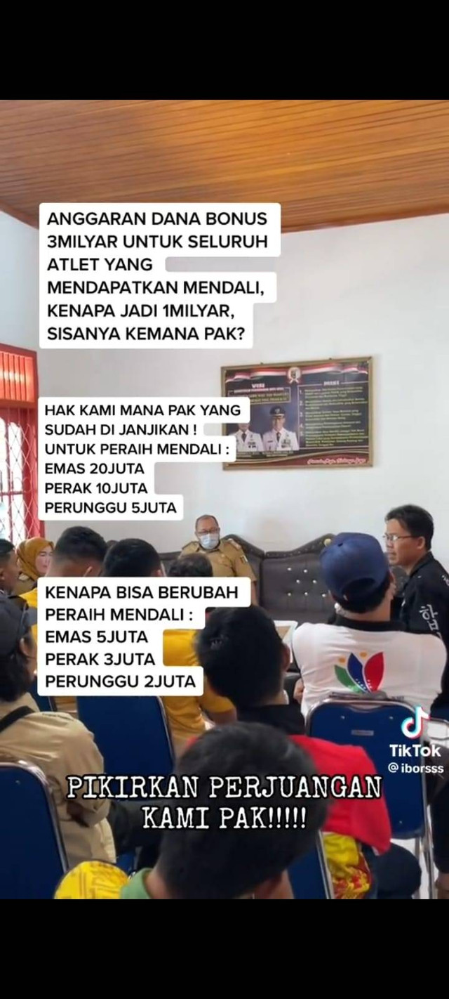 Viral! Atlet di Pesawaran Protes Bonus Porprov Lampung dari Rp3,3 M Jadi Rp1,4 M