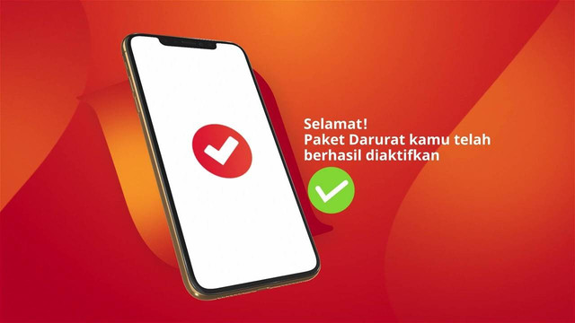 Ilustrasi paket darurat Telkomsel. Foto: Telkomsel