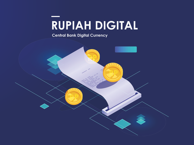 Ilustrasi rupiah dan bitcoin. Foto: Fullvector/Freepik