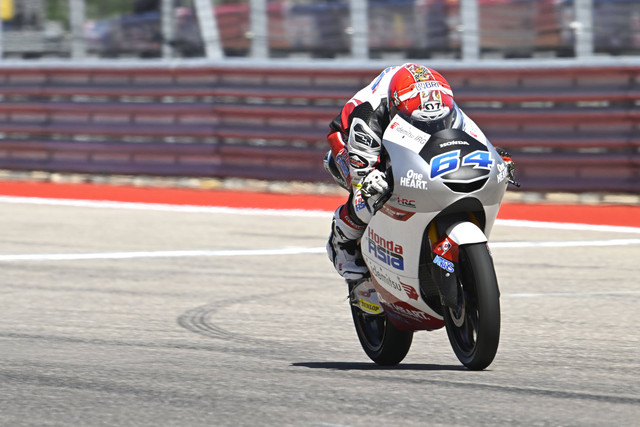 Mario Aji dalam balapan Moto3. Foto: Honda Team Asia