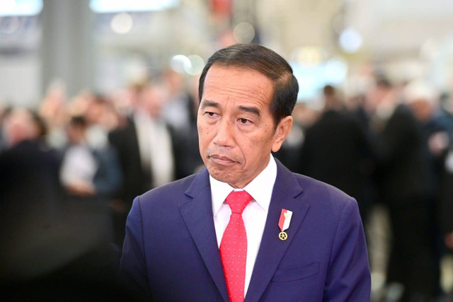 Presiden Jokowi saat membuka Paviliun Indonesia di Hannover Messe 2023, Senin (17/4/2023).  Foto: Biro Pers Sekretariat Presiden