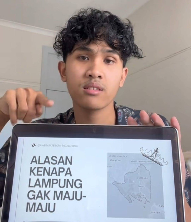 Bima Yudho Saputro pemilik akun TikTok Awbimax Reborn. | Foto : TikTok @awbimaxreborn