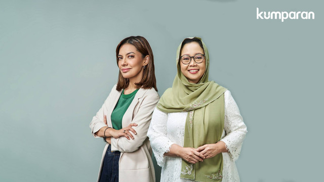 Najwa Shihab dan Alissa Wahid untuk Role Model kumparanWOMAN. Foto: Panji Indra, Fashion Stylist: Anantama Putra