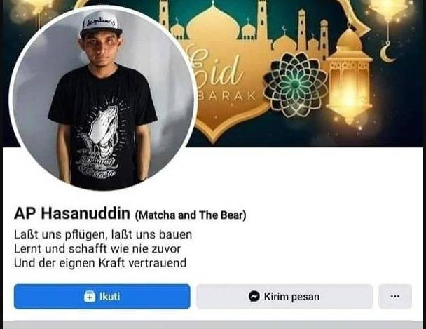 Tangakapan layar akun Facebook AP Hasanuddin. Dok Istimewa