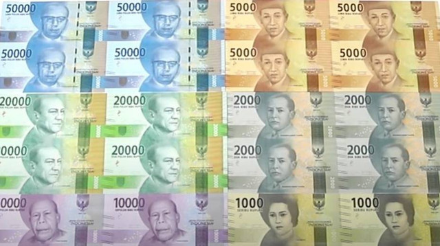 Uang kertas Rupiah bersambung yang diterbitkan Bank Indonesia. Dok: Istimewa