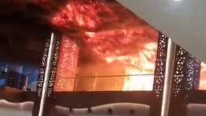 Trans Studio Makassar terbakar, Senin (24/4/2023). Foto: Dok. Istimewa