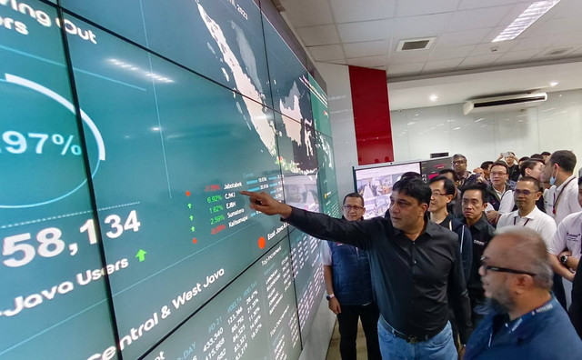 Selama libur lebaran, jumlah akses media sosial naik sebesar 45 persen, messaging dan video call naik 28 persen, mobile gaming naik 14 persen, serta streaming video dan musik naik 10 persen dibanding lebaran tahun lalu. Foto: Indosat Ooredoo Hutchison