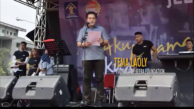Yamitema Laoly, anak Menkumham Yasonna Laoly. Foto: YouTube/Jeera Foundation
