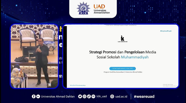 Workshop Strategi Pengembangan Promosi dan Media Sosial (Digital Marketing) bagi Sekolah Muhammadiyah di Universitas Ahmad Dahlan (UAD) (Foto: Sinta Anggraeni)