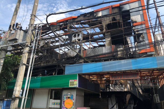 Kondisi di Malang Plaza, Jawa Timur, usai kebakaran pada Rabu (3/5/2023). Foto: Dok. Istimewa