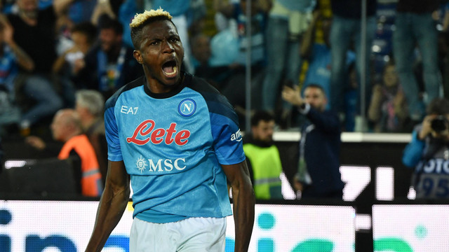 Pemain Napoli, Victor Osimhen. Foto: REUTERS/Jennifer Lorenzini