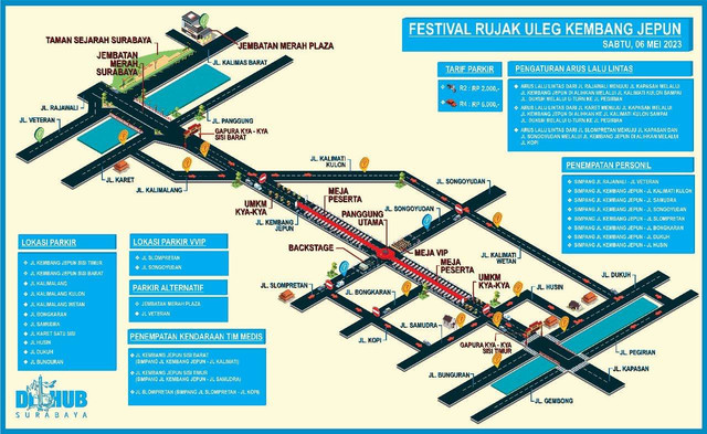 Titik Parkir dan Pengalihan Arus Lalu Lintas saat Gelaran Festival Rujak Uleg