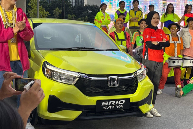 Honda Brio Facelift. Foto: Sena Pratama/kumparan