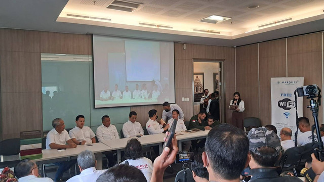 Deklarasi relawan dukung Prabowo Subianto bacapres 2024, Pasukan Prabowo 08. Foto: Annisa Thahira Madina/kumparan