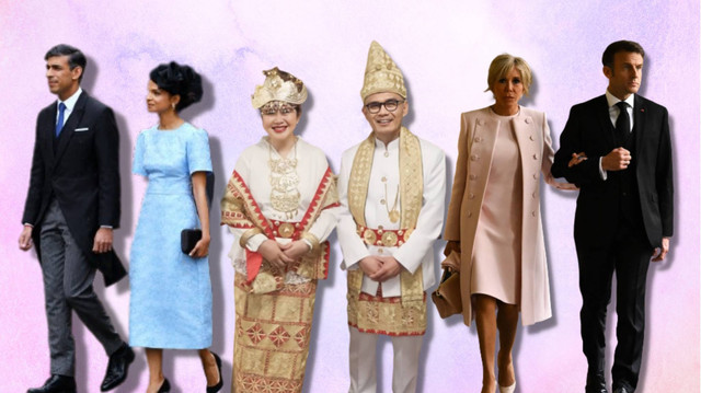 Gaya istri pejabat dunia di penobatan Raja Charles III. Foto: Dok. Reuters dan Instagram