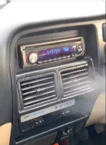 Ac Isuzu Panther berembun. Foto: dok. TikTok/dudiaryadi